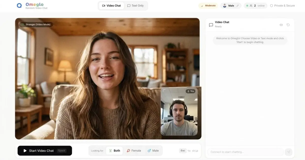 Omeglo Live Video Chat Experience